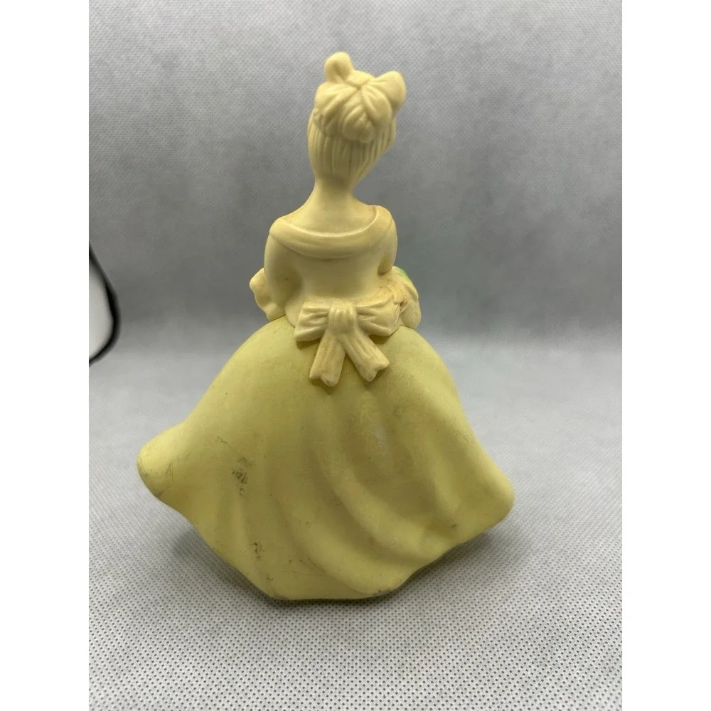Vintage Avon Cotillion Girl Flower Basket Cologne Bottle 5 5/8